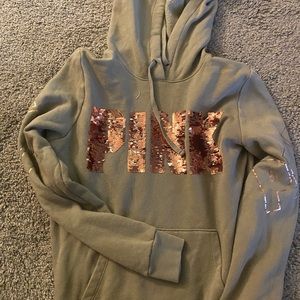 Vs pink bling hoodie